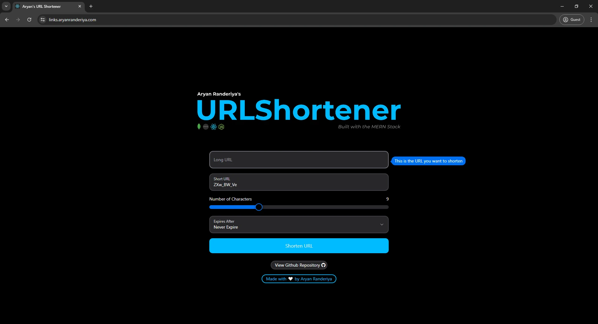 URL Shortener screenshot 4